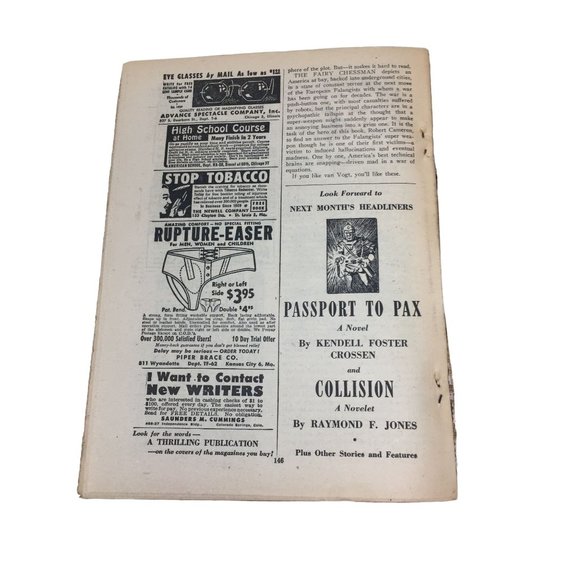 Startling Stories June 1952 Vintage Pulp Magazine - Picture 12 of 12